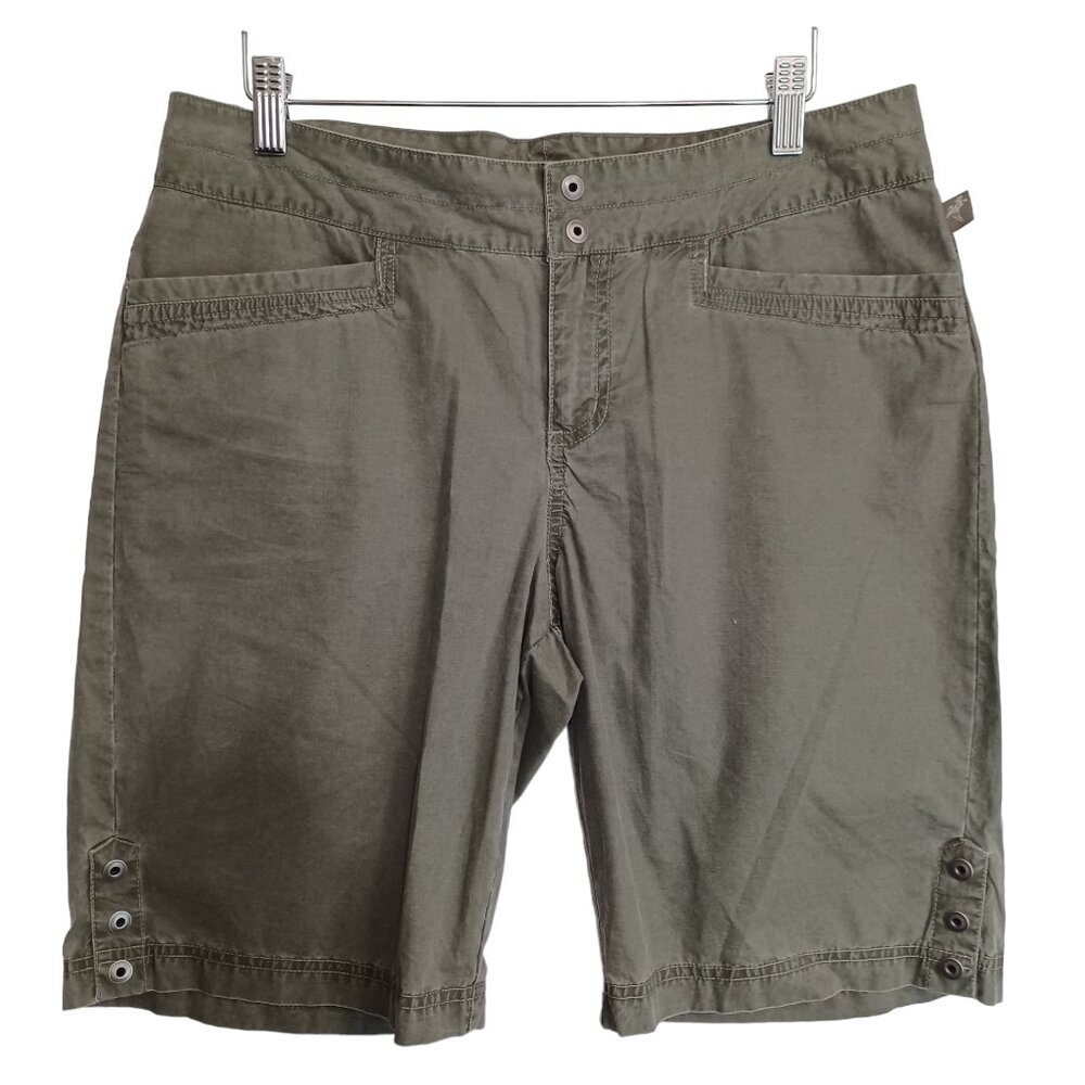 Columbia Shorts Green Cotton Bermuda‎ Hiking Womens 10 - Picture 11 of 11